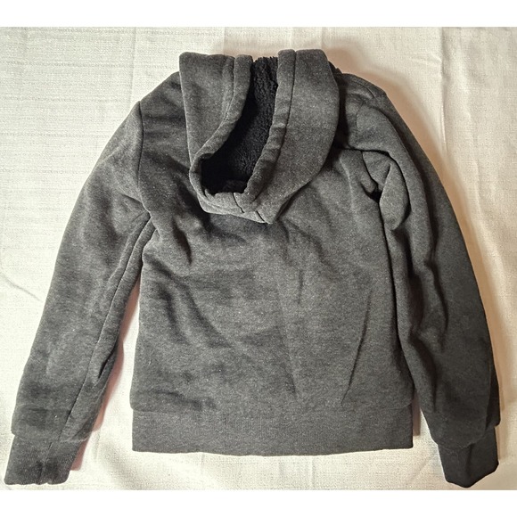 Seven Apparel Winter Zip Jacket Gray Sz‎ 7/8 Sherpa Lined - Picture 5 of 5